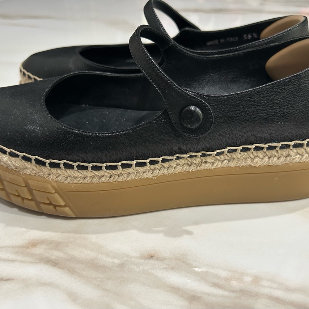 Prada Black Leather Mary Jane Flats - image 4
